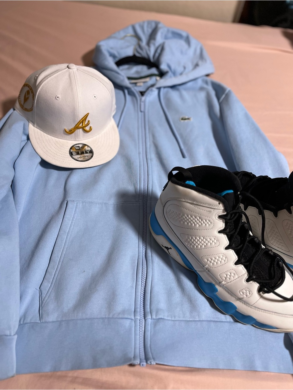 Jordan Men's White Black Blue Basketball Shoes
